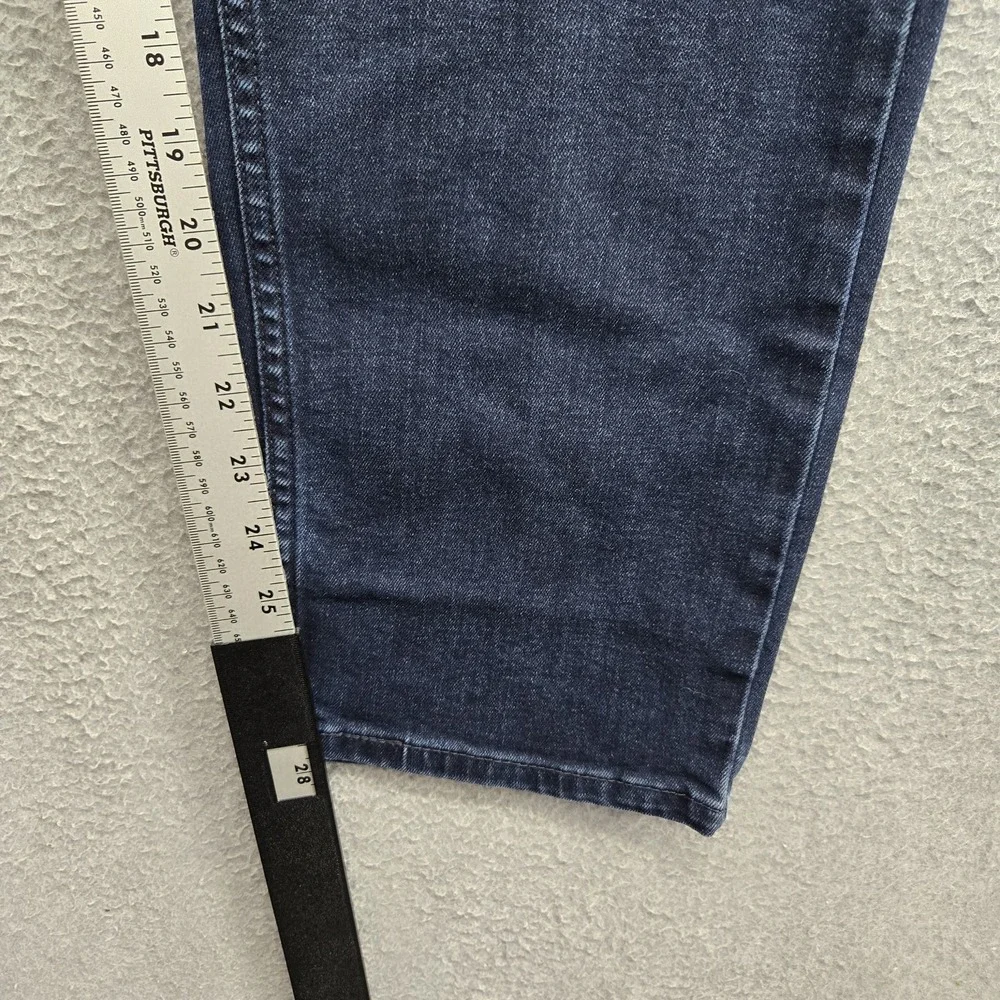 Levi's 502 Men Jeans 38X30 Dark Blue Denim Tapered Leg Allseason Tech